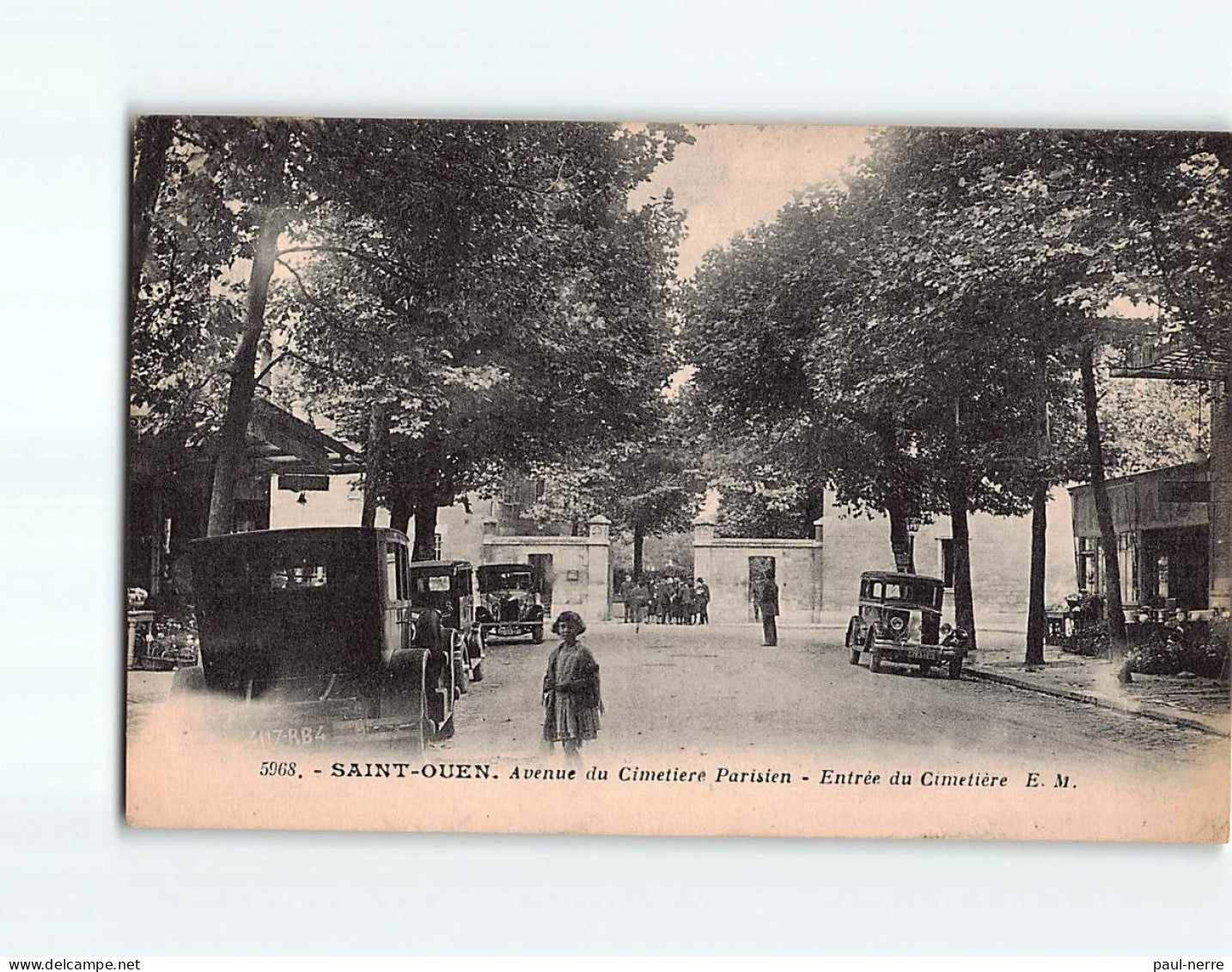 SAINT OUEN : Avenue Du Cimetière Parisien, Entrée Du Cimetière - Très Bon état - Saint Ouen