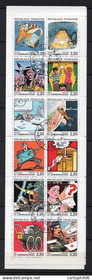 - FRANCE Carnet N° 2515 Oblitérés - LA COMMUNICATION EN BD 1988 - - Gedenkmarken