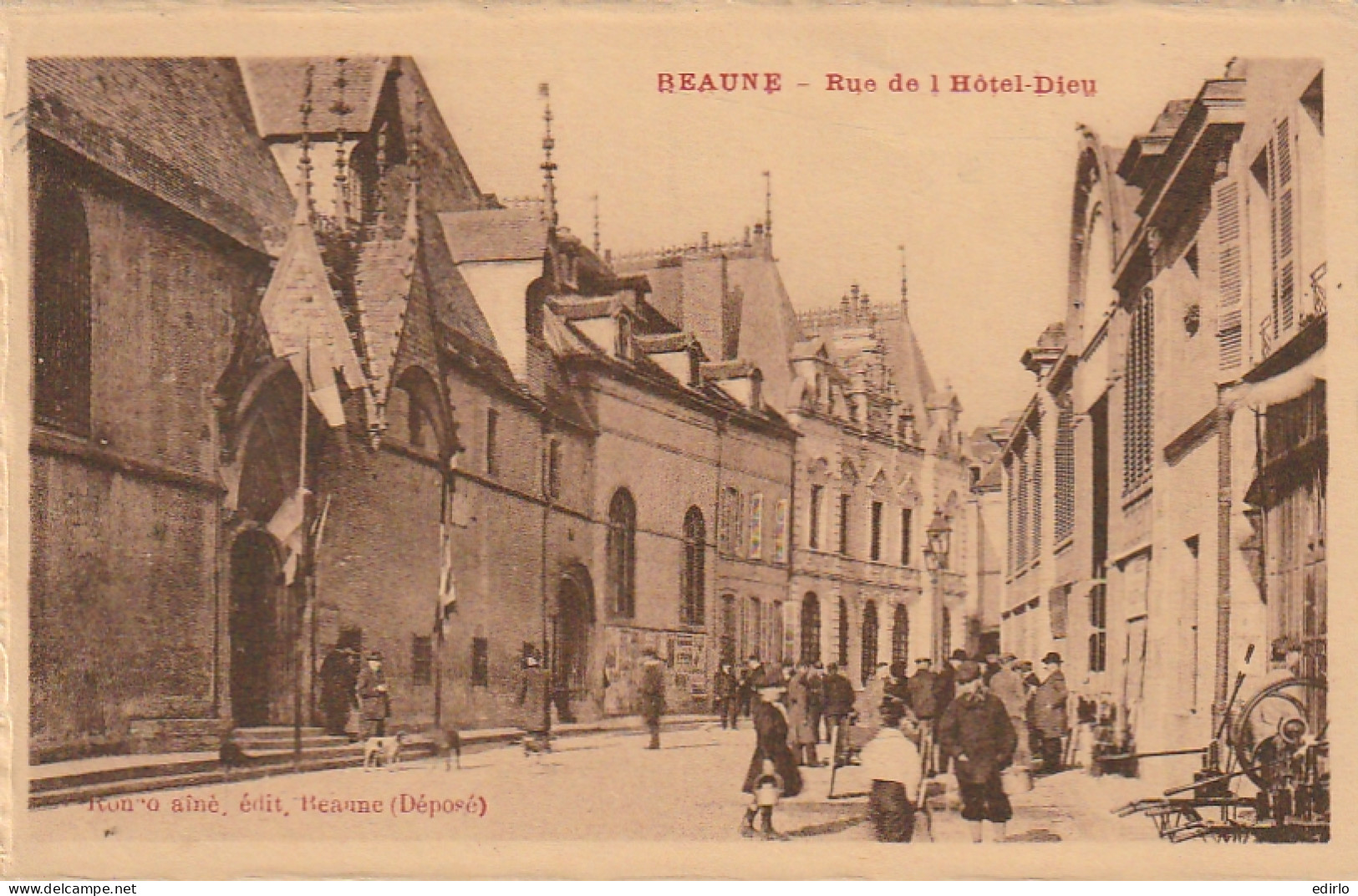 ***  21  ***    BEAUNE  Rue De L'hôtel Dieu  Neuve TTBE  - Beaune