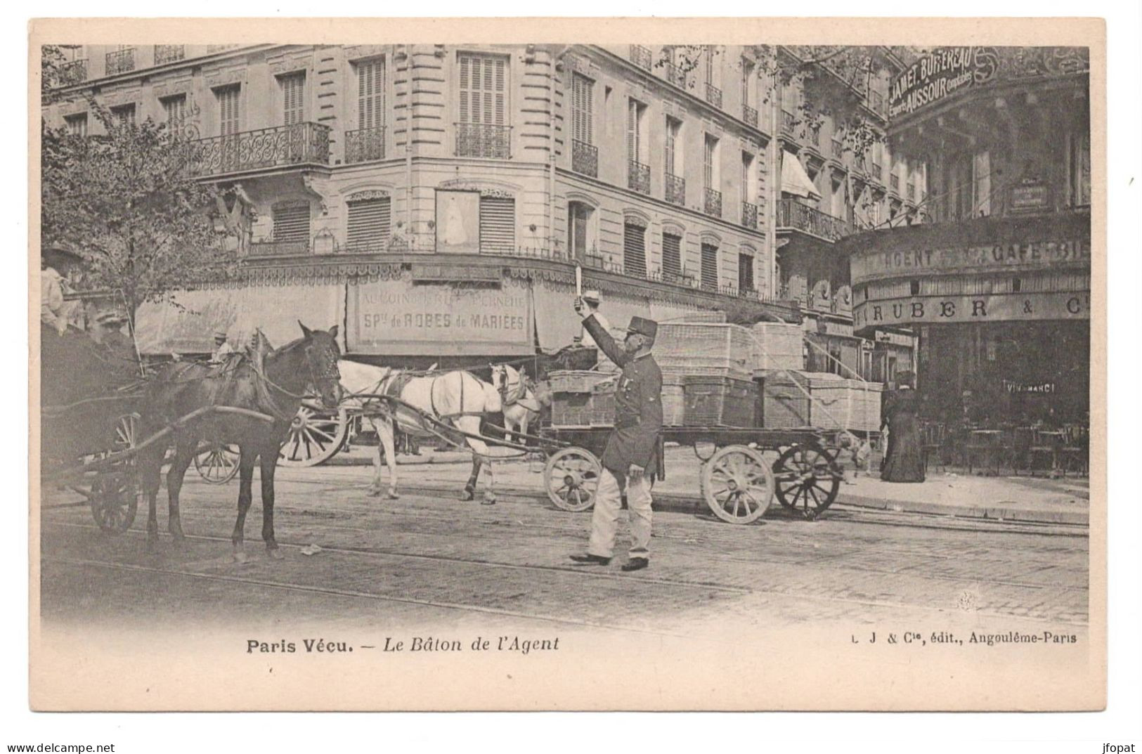 75 PARIS - PARIS VECU Le Bâton De L'Agent - Loten, Series, Verzamelingen