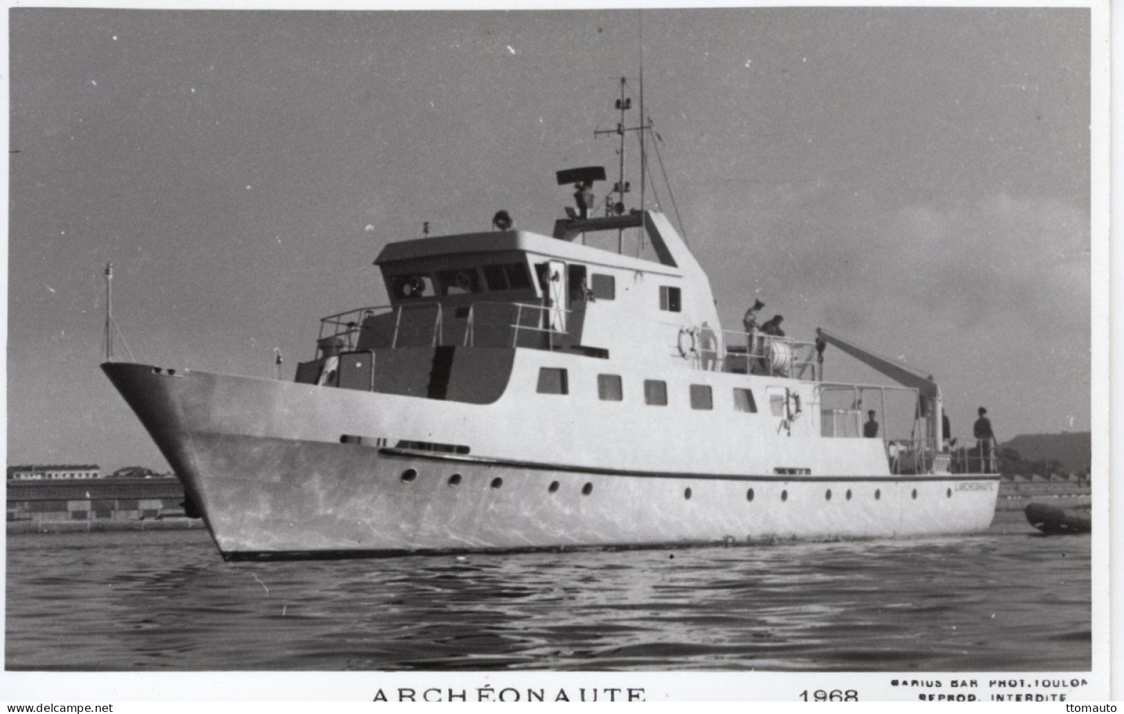 Marine Militaire Francaise - ''Archéonaute''  - Marius Bar CPSM - Warships