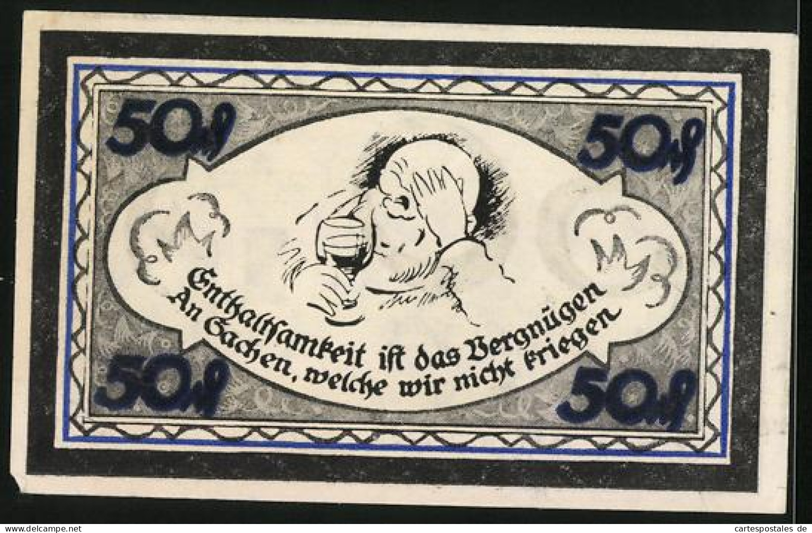 Notgeld Stolzenau /Weser 1921, 50 Pfennig, Wilhelm Busch-Denkmal  - [11] Local Banknote Issues