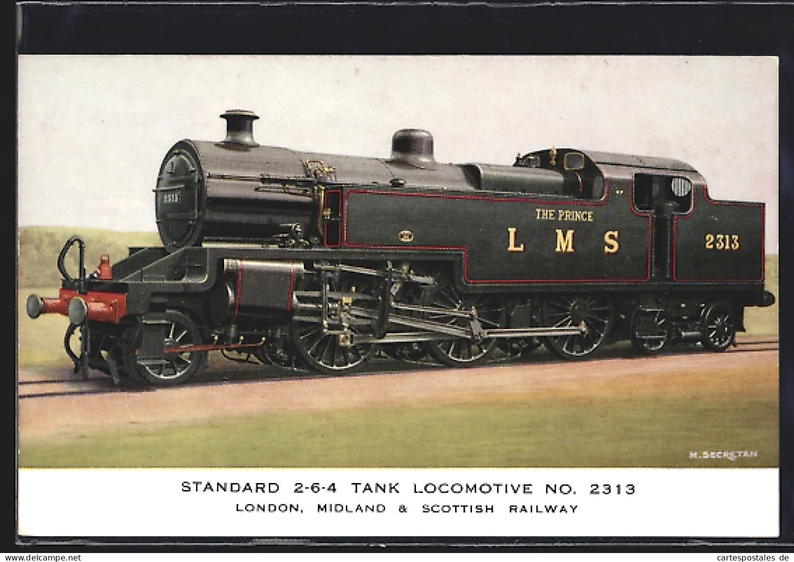 Artist's Pc Englische Eisenbahn The Prince Der London, Midland& Scottish Railway-Gesellschaft  - Trenes