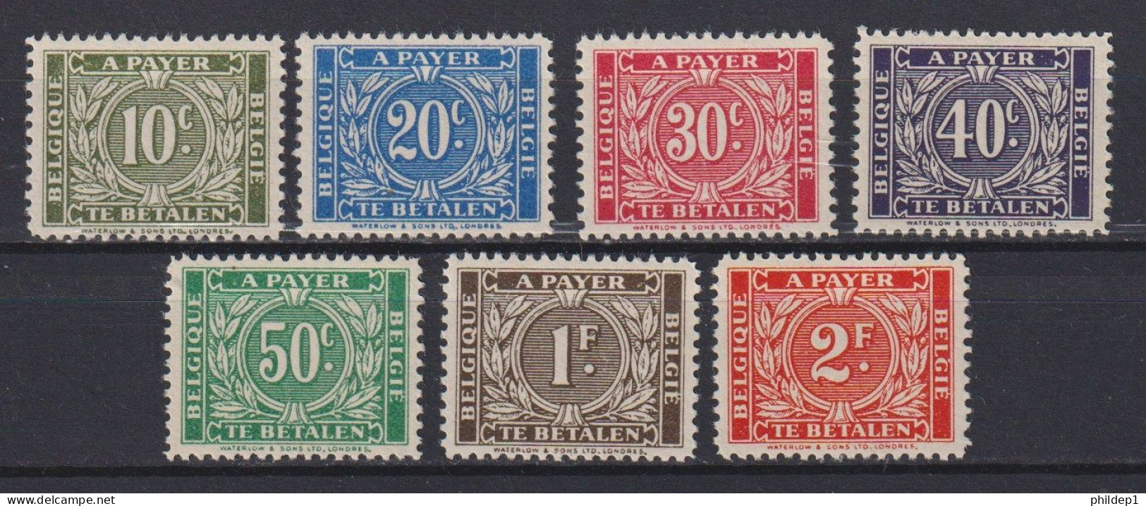 Belgique: COB N° TX49/55 **, MNH, Neuf(s). TTB !!! Voir Le(s) Scan(s) !!! - Briefmarken