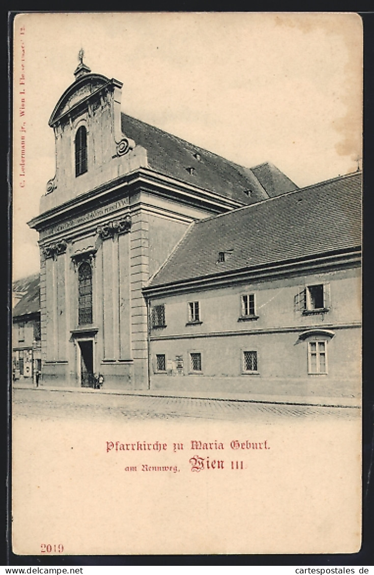 AK Wien, Pfarrkirche Zu Maria Geburt, Am Rennweg  - Otros & Sin Clasificación