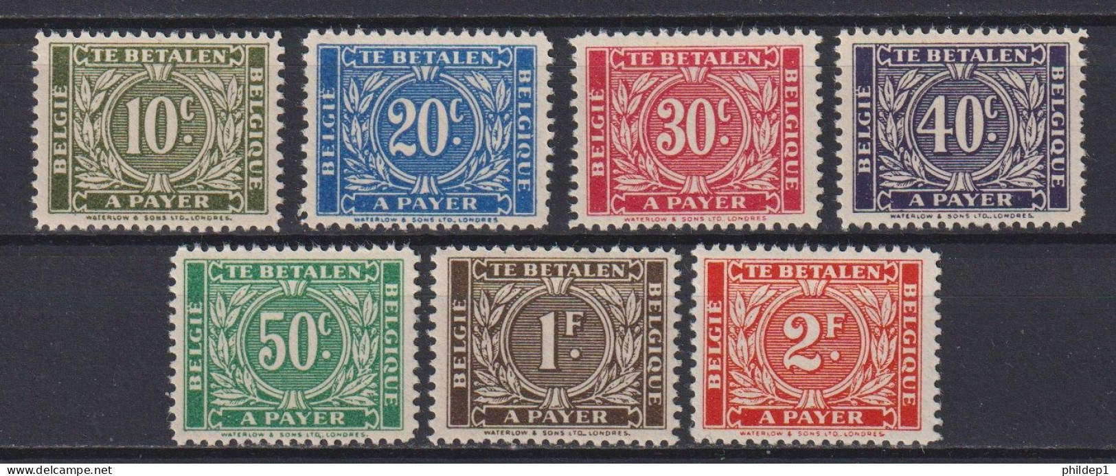 Belgique: COB N° TX49A/55A **, MNH, Neuf(s). TTB !!! Voir Le(s) Scan(s) !!! - Briefmarken