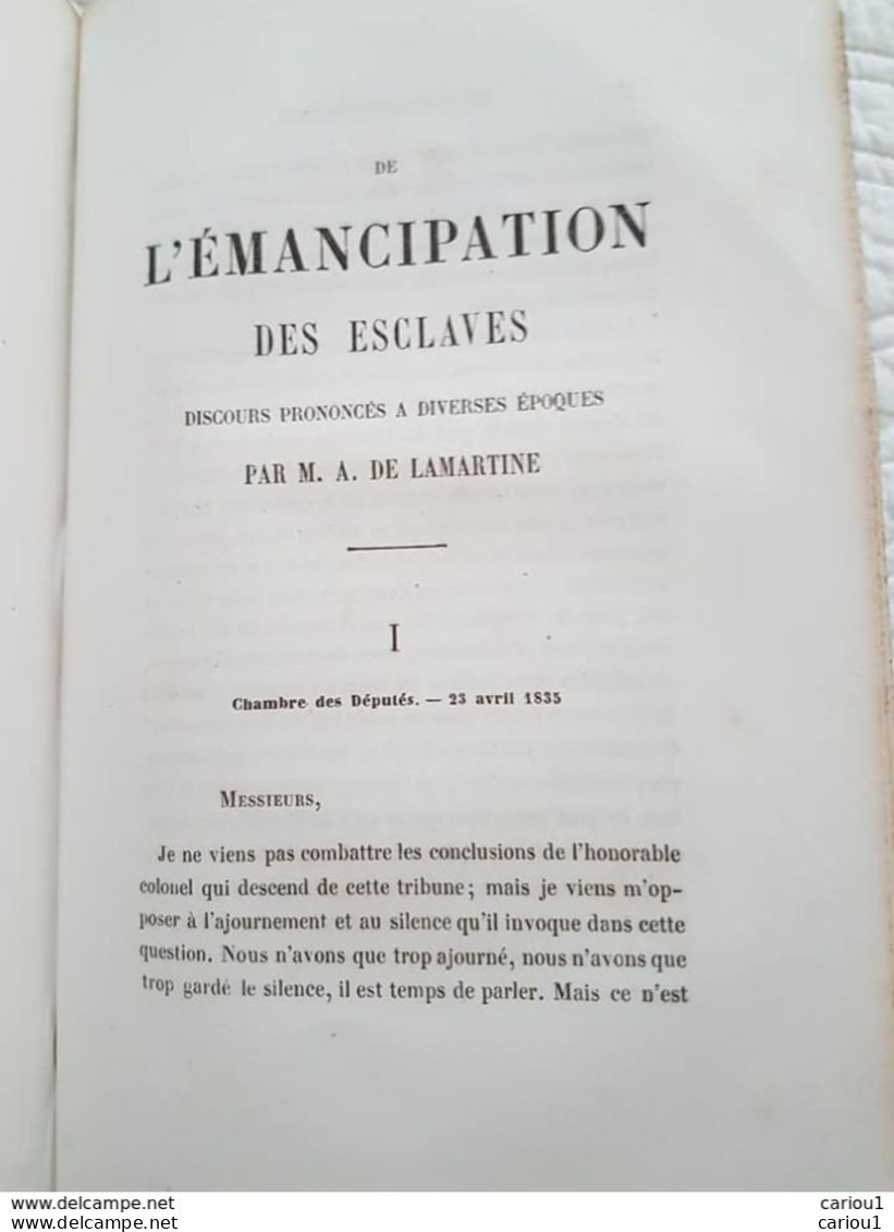 C1 HAITI - LAMARTINE - TOUSSAINT LOUVERTURE Revolution NAPOLEON Emancipation Esclavage 1850 - 1801-1900