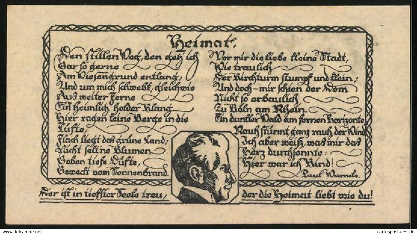 Notgeld Lübz, 75 Pfennig, Heimatgedicht Von Paul Warneke  - [11] Local Banknote Issues