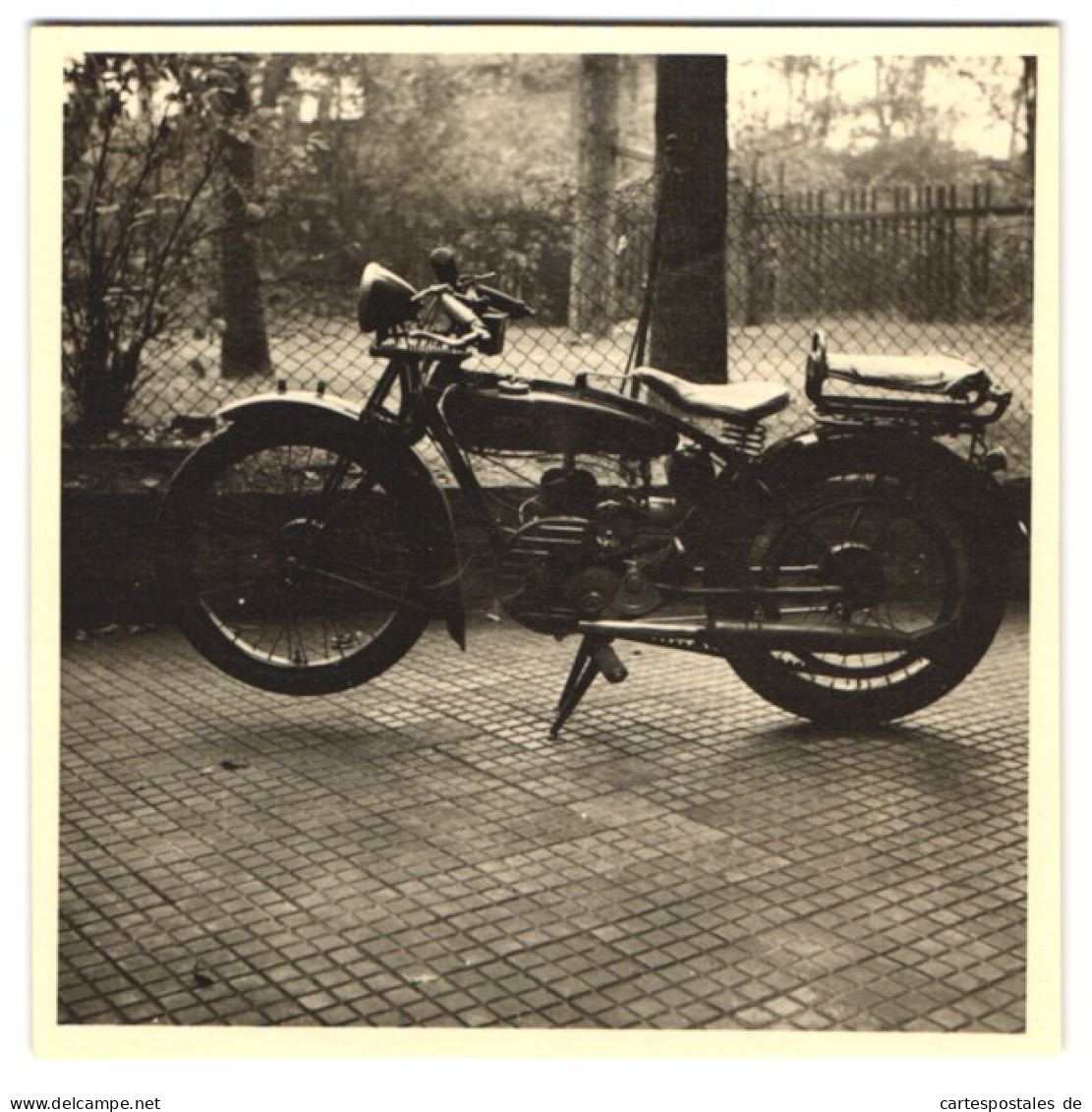 Fotografie Wegert, Berlin, Motorrad DKW Mit Gefedertem Sitz Und Sozius Sitz  - Cars
