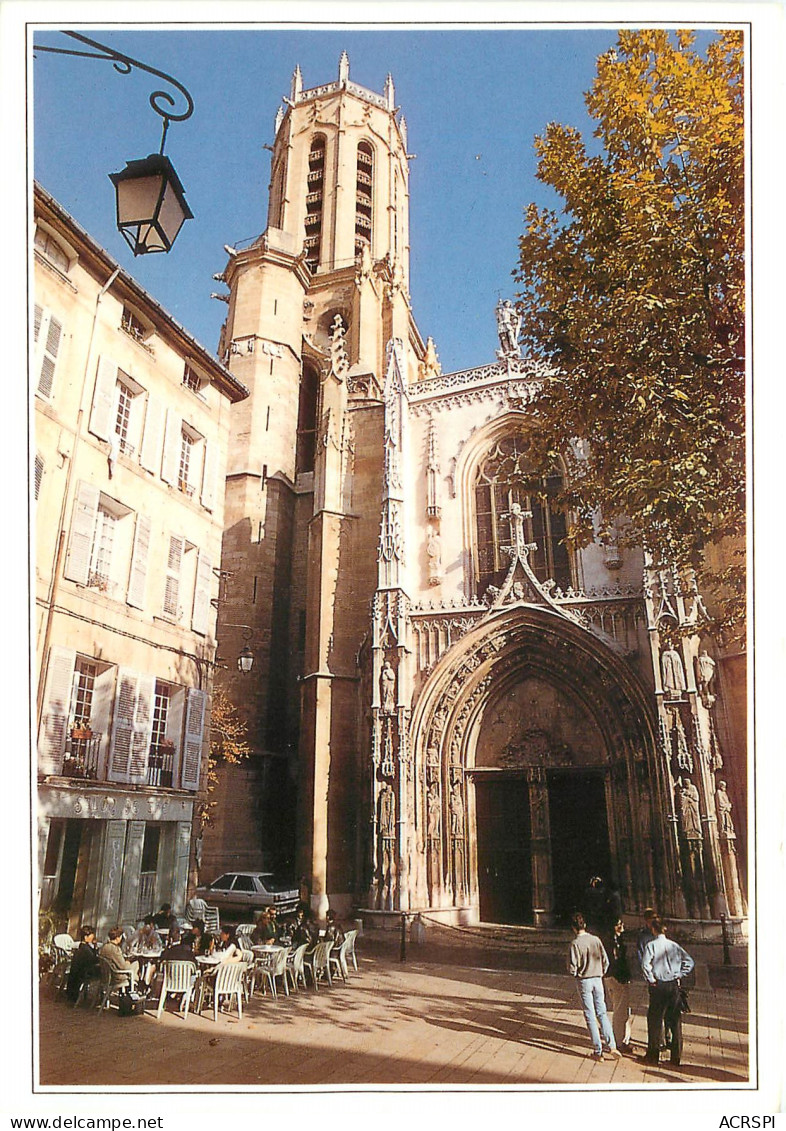 AIX EN PROVENCE Cathedrale Saint Suaveur Facade Et Clocher 26(scan Recto-verso) ME2601 - Aix En Provence
