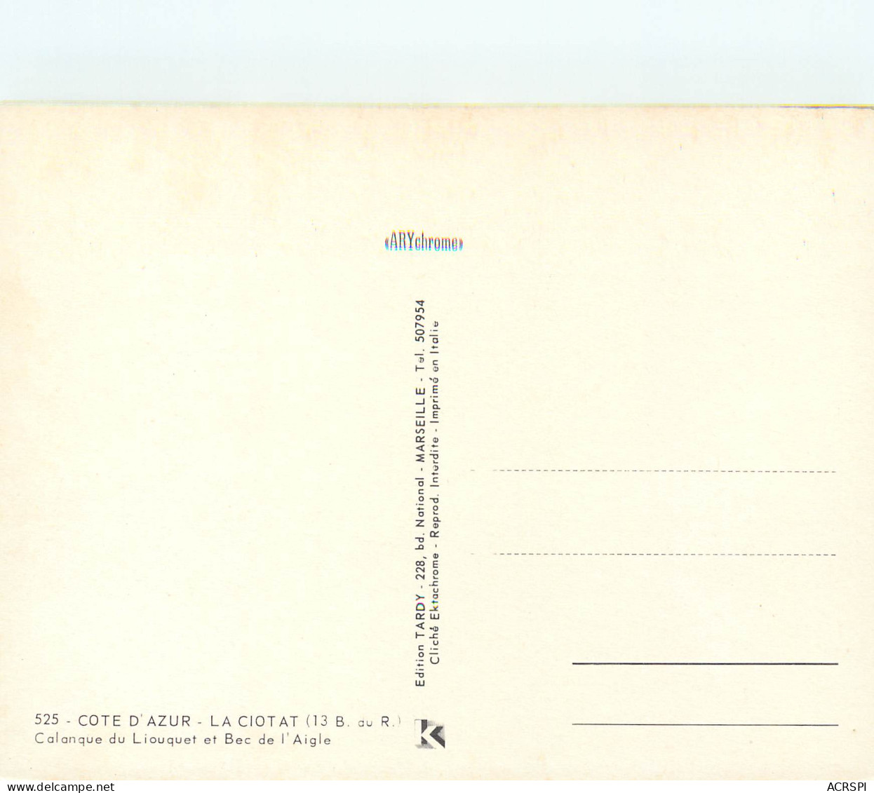 LA CIOTAT Calanque Du Liouquet Et Bec De L Aigle 28(scan Recto-verso) ME2601 - La Ciotat