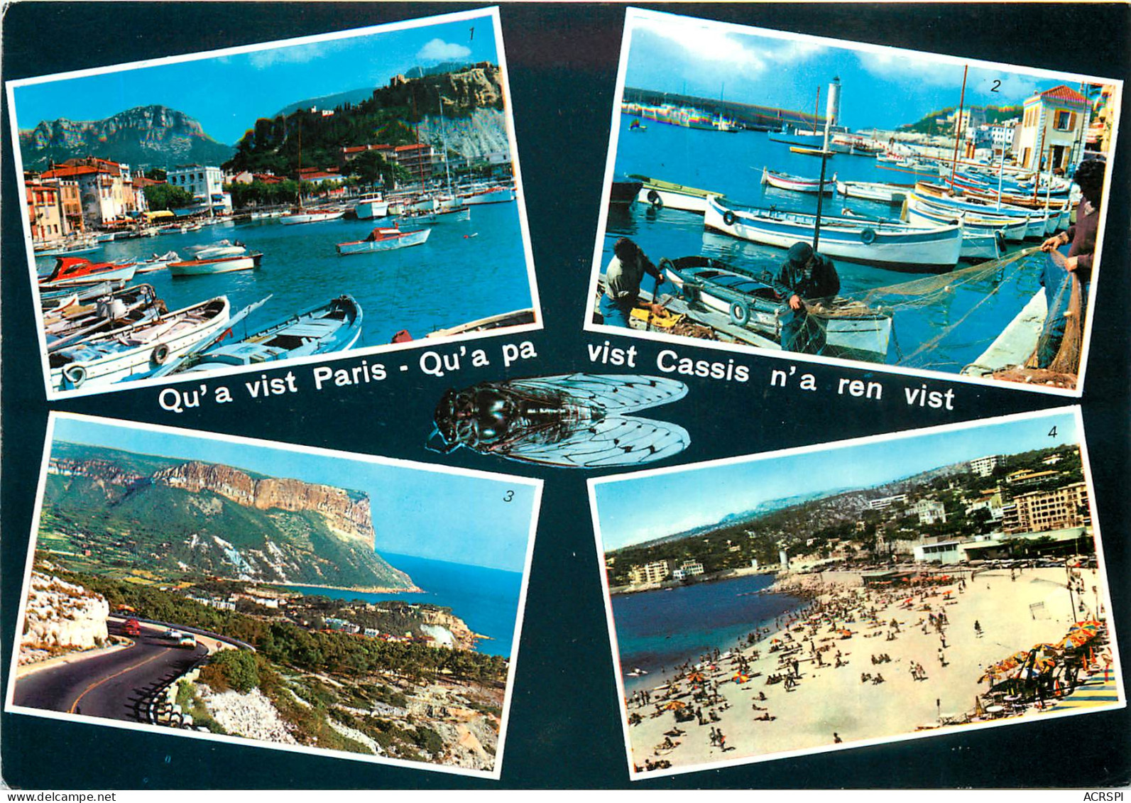 CASSIS Le Port Les Pecheurs Route D Ela Ginest Et Cap Canaille La Plage 1(scan Recto-verso) ME2604 - Cassis