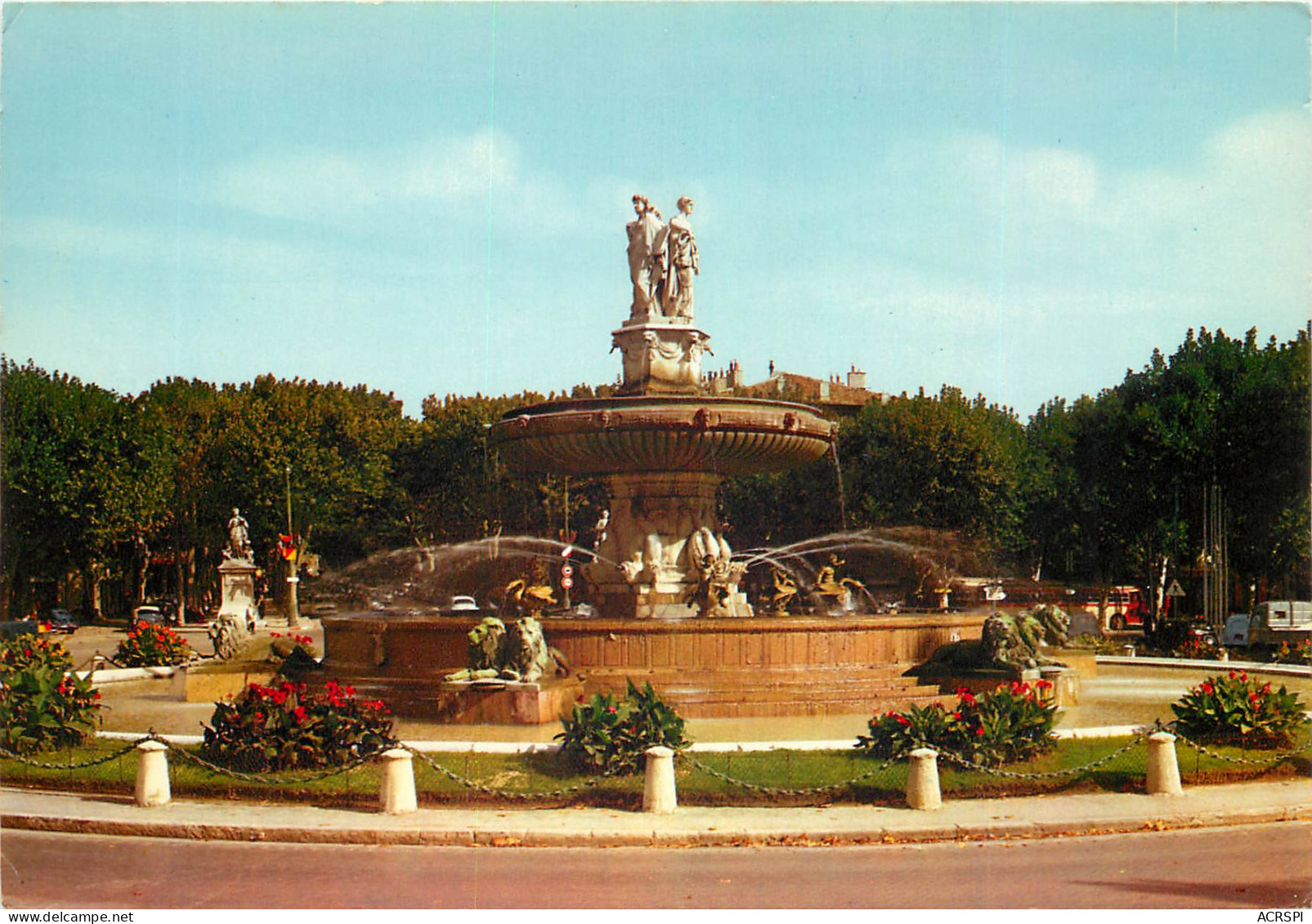 AIX EN PROVENCE La Grande Fontaine Sur La Rotonde 10(scan Recto-verso) ME2610 - Aix En Provence