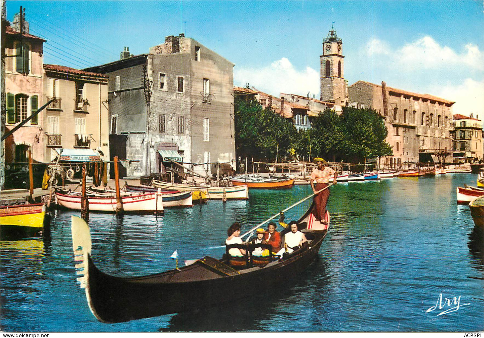 MARTIGUES La Venise Provencale En Gondole Sur Le Canal St Sebastien 16(scan Recto-verso) ME2610 - Martigues