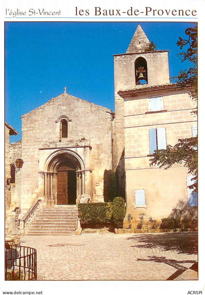 LES BAUX DE PROVENCE L Eglise Saint Vincent 7(scan Recto-verso) ME2612 - Les-Baux-de-Provence