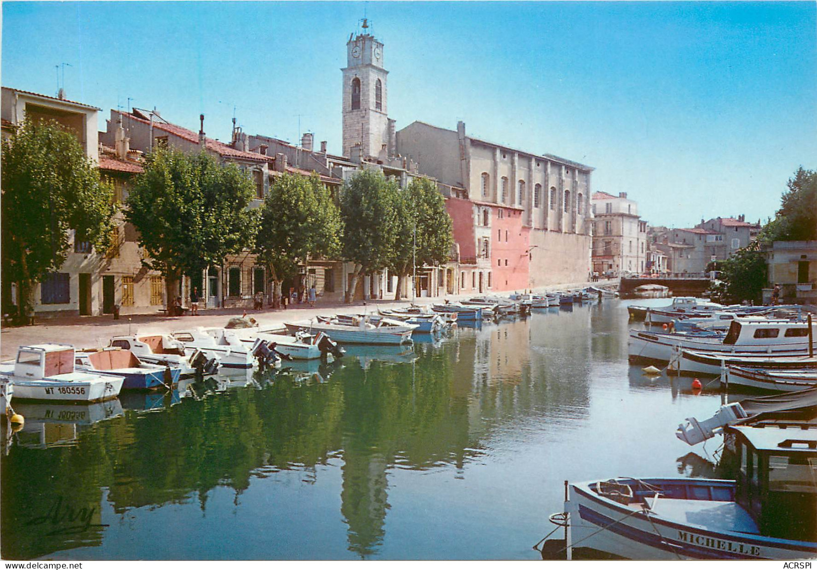MARTIGUES LA VENISE PROVENCALE Barques De Peche Sur Le Canal St Sebastien 9(scan Recto-verso) ME2612 - Martigues