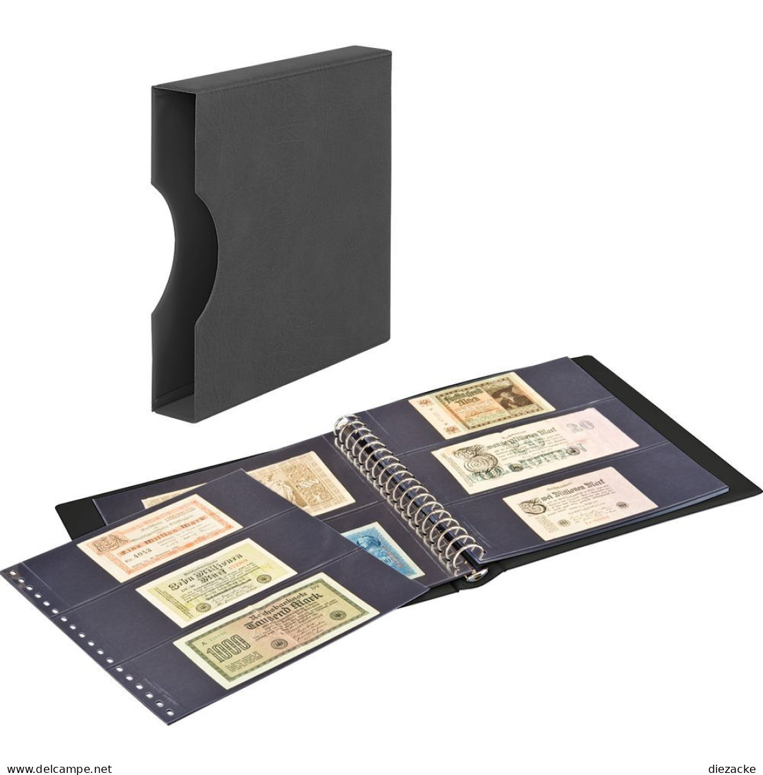 Lindner Banknotenalbum Regular Mit Kassette Schwarz 2815-814-S Neu - Supplies And Equipment