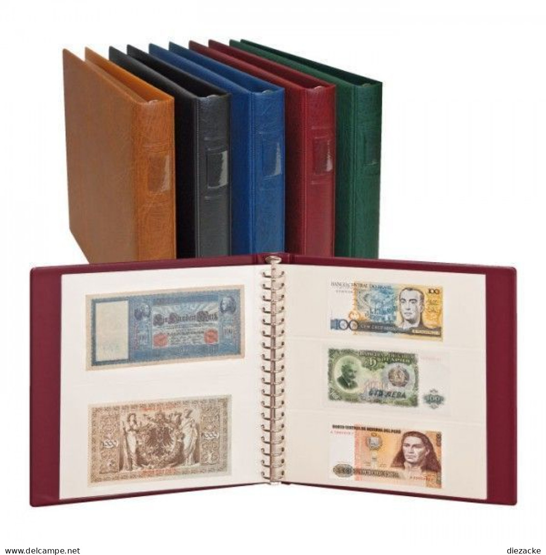 Lindner Banknotenalbum Regular Weinrot 2810-W Neu - Supplies And Equipment