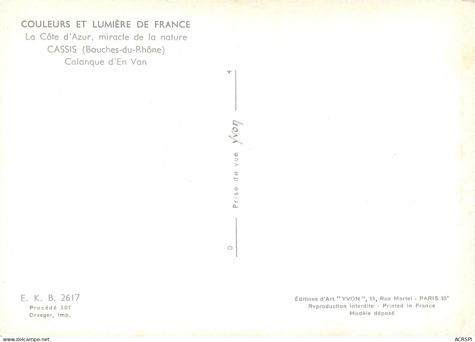CASSIS Calanque D En Van 25(scan Recto-verso) ME2614 - Cassis