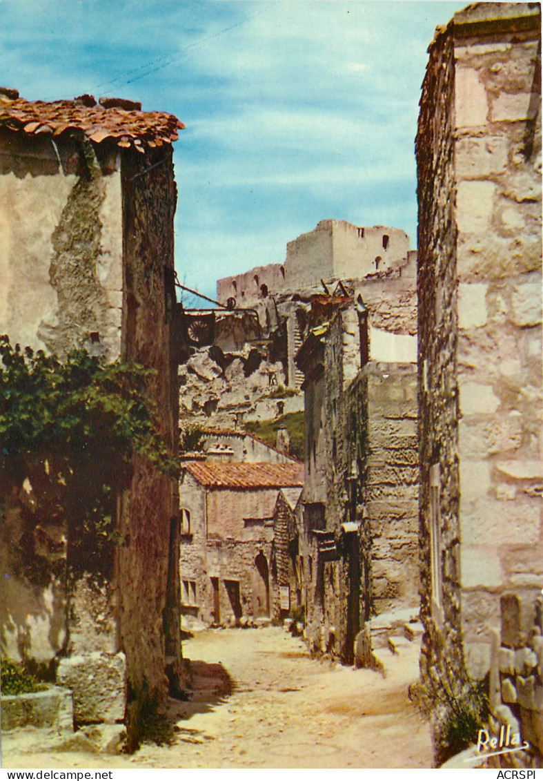 LES BAUX DE PROVENCE La Vieille Rue Conduisant Au Chateau Feodal 21(scan Recto-verso) ME2615 - Les-Baux-de-Provence