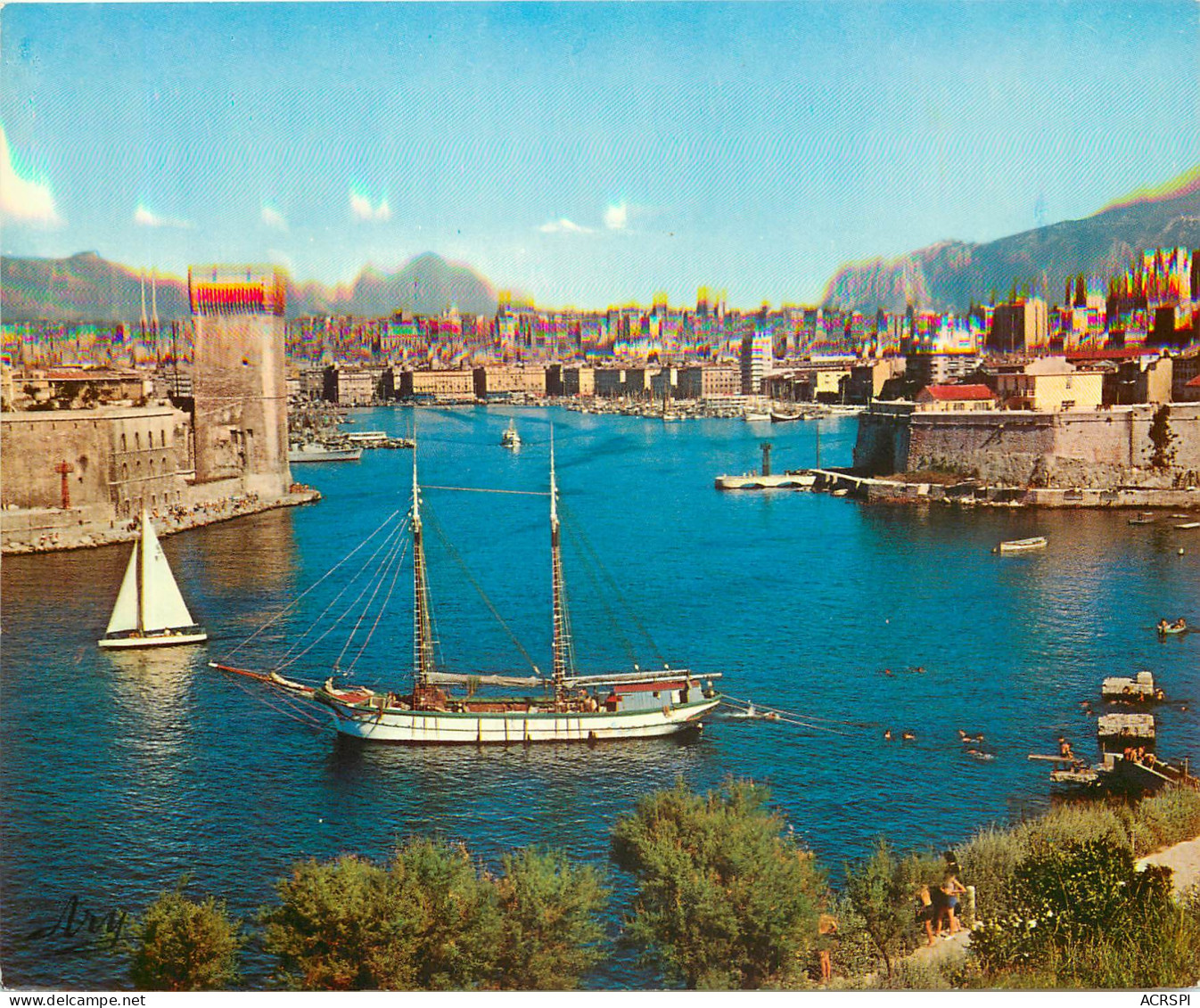 MARSEILLE Entree Du Port Vue Prise Des Jardins Du Pharo 23(scan Recto-verso) ME2615 - Ohne Zuordnung