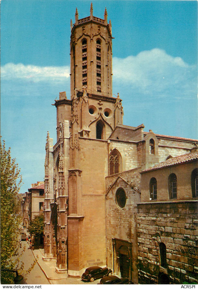 AIX EN PROVENCE La Cathedrale Saint Sauveur Facade Et Clocher 5(scan Recto-verso) ME2617 - Aix En Provence