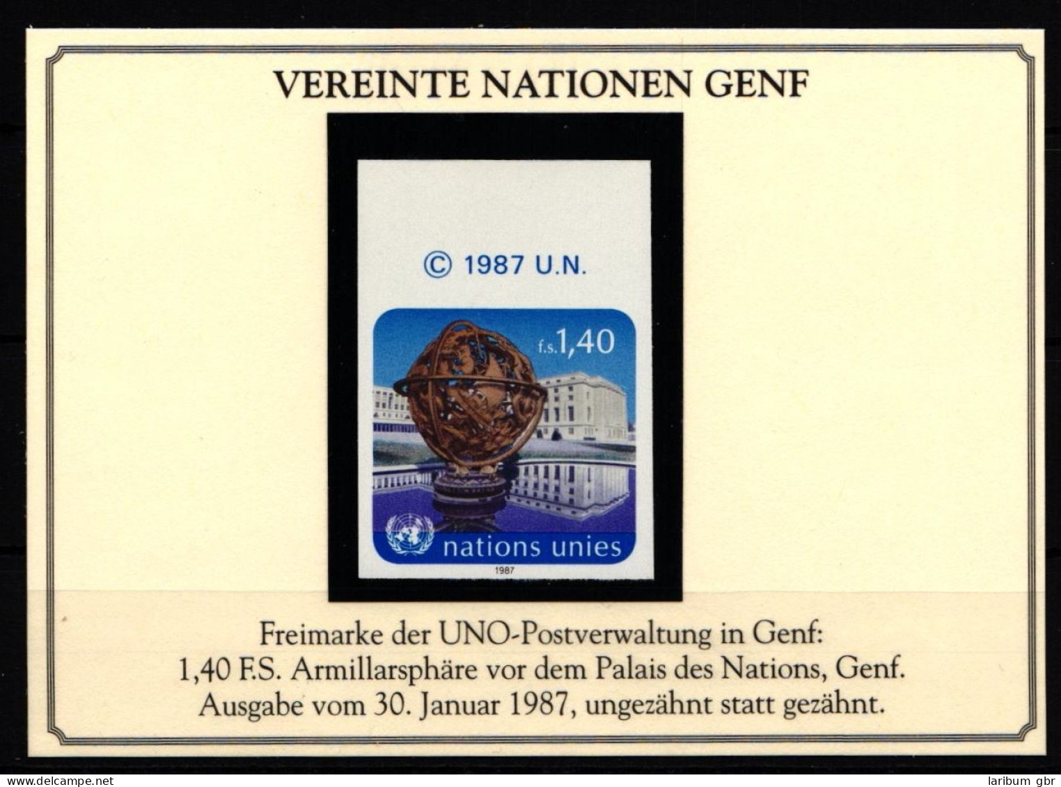 UNO Genf 153 U Postfrisch #IG509 - Other & Unclassified