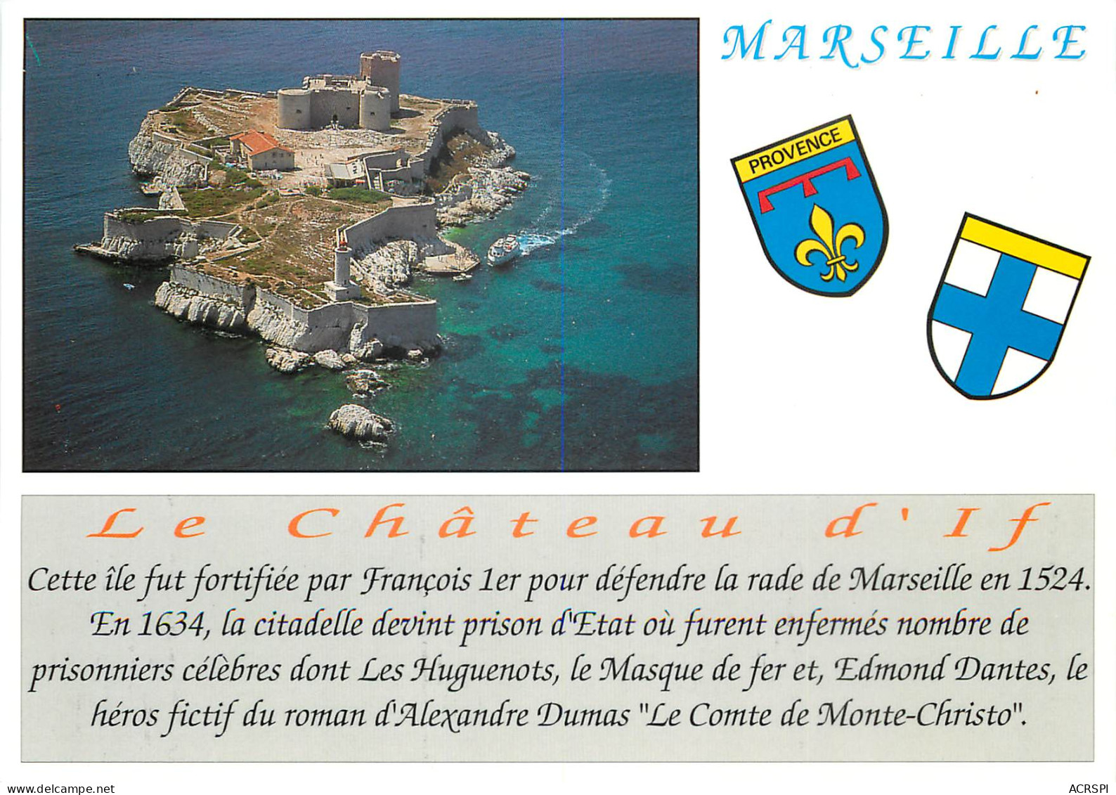MARSEILLE Le Chateau D If 19(scan Recto-verso) ME2617 - Castello Di If, Isole ...