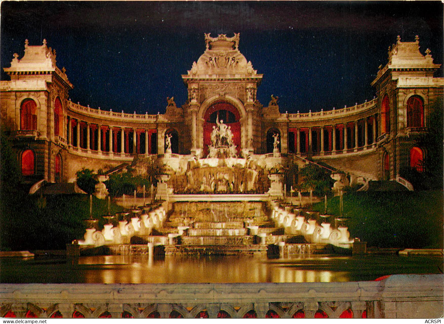 MARSEILLE Le Palais Longchamp La Nuit 9(scan Recto-verso) ME2618 - Ohne Zuordnung