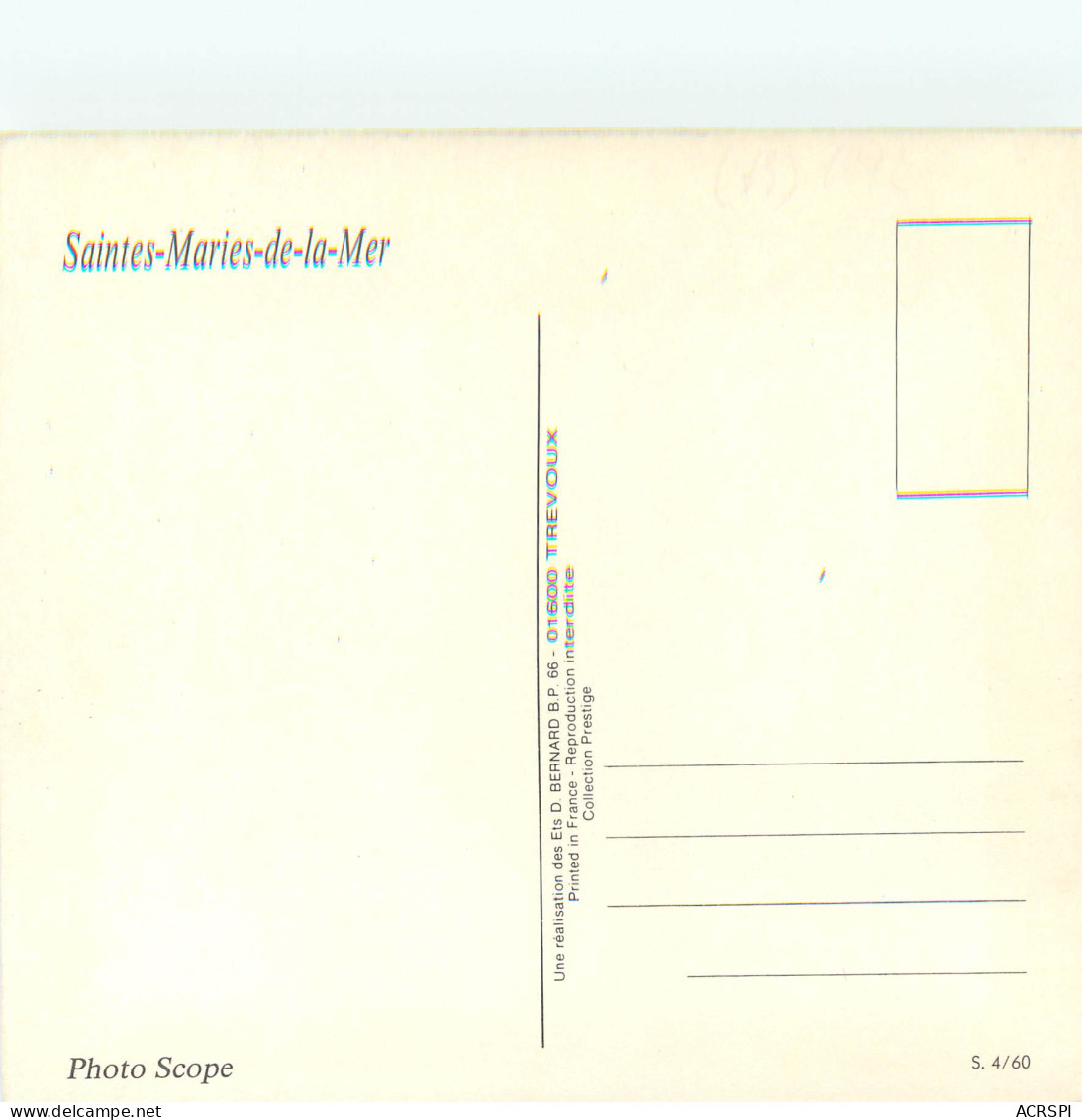 SAINTES MARIES DE LA MER 21(scan Recto-verso) ME2618 - Saintes Maries De La Mer