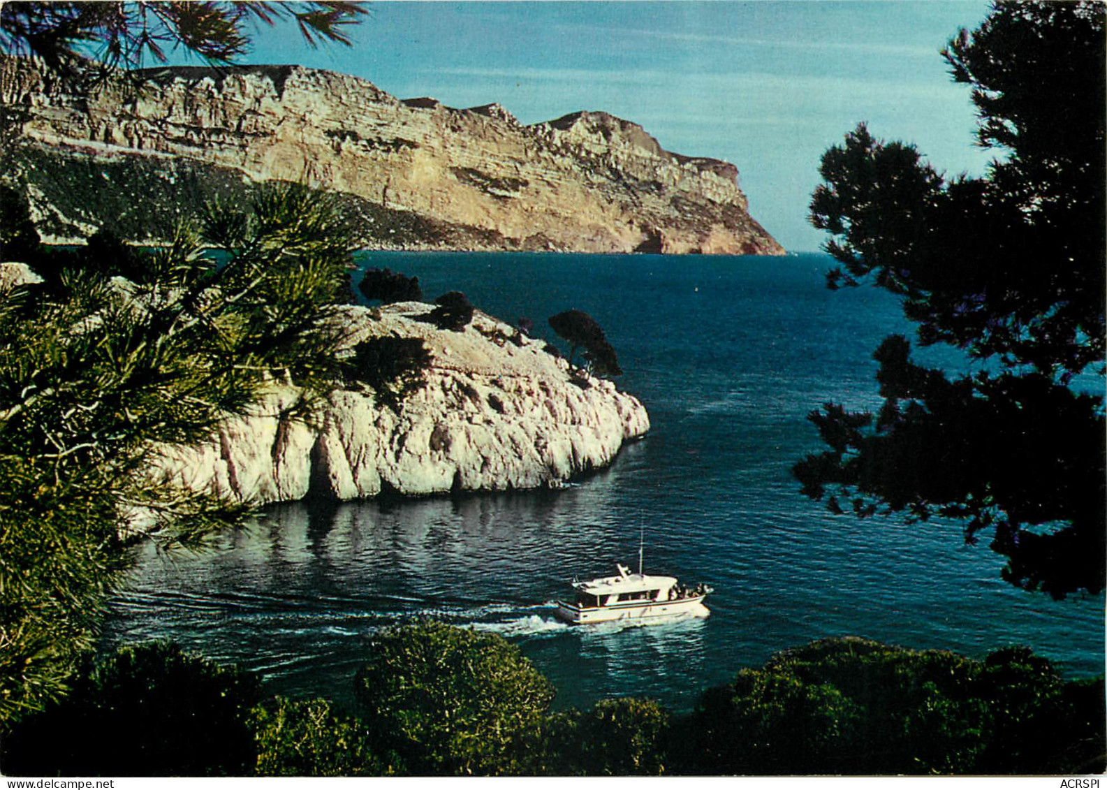 CASSIS SUR MER Les Calanques Dans Le Fond Le Cap Canaille 27(scan Recto-verso) ME2619 - Cassis