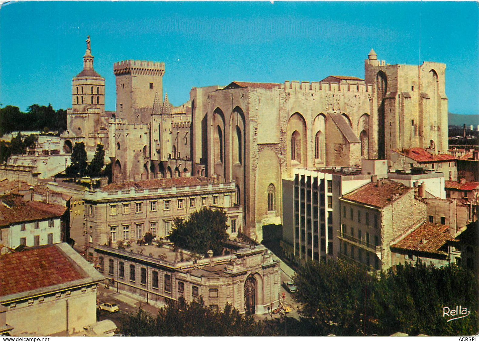 AVIGNON Notre Dame Des Doms Et Le Palais Des Papes 3(scan Recto-verso) ME2621 - Avignon