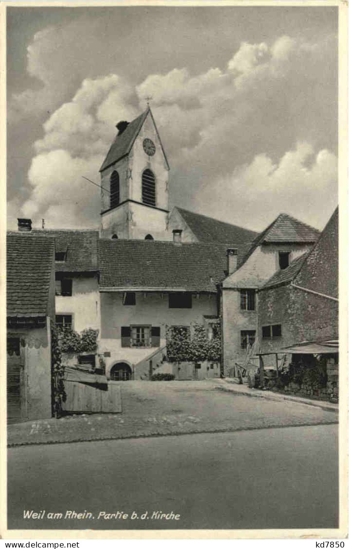 Weil Am Rhein - Partie Bei Der Kirche - Weil Am Rhein