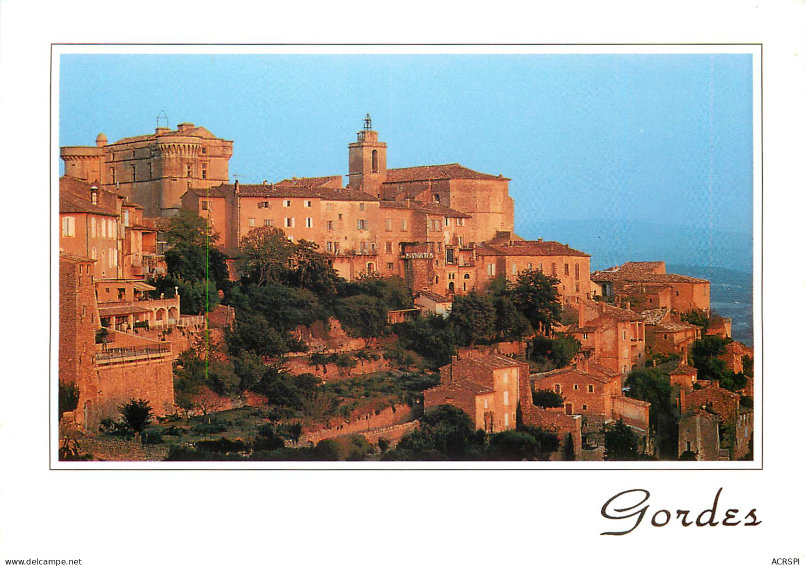 GORDES Vieux Village Accroche Au Flanc D Une Falaise 21(scan Recto-verso) ME2621 - Gordes