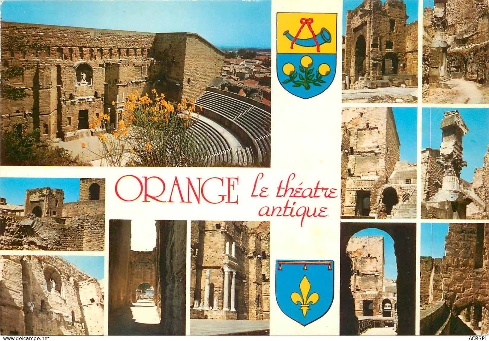 ORANGE Son Theatre Antique 6(scan Recto-verso) ME2622 - Orange