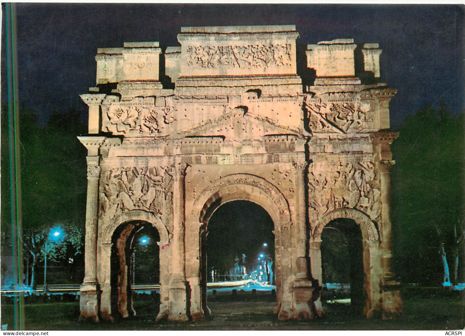 ORANGE L Arc De Triomphe La Nuit 2(scan Recto-verso) ME2623 - Orange