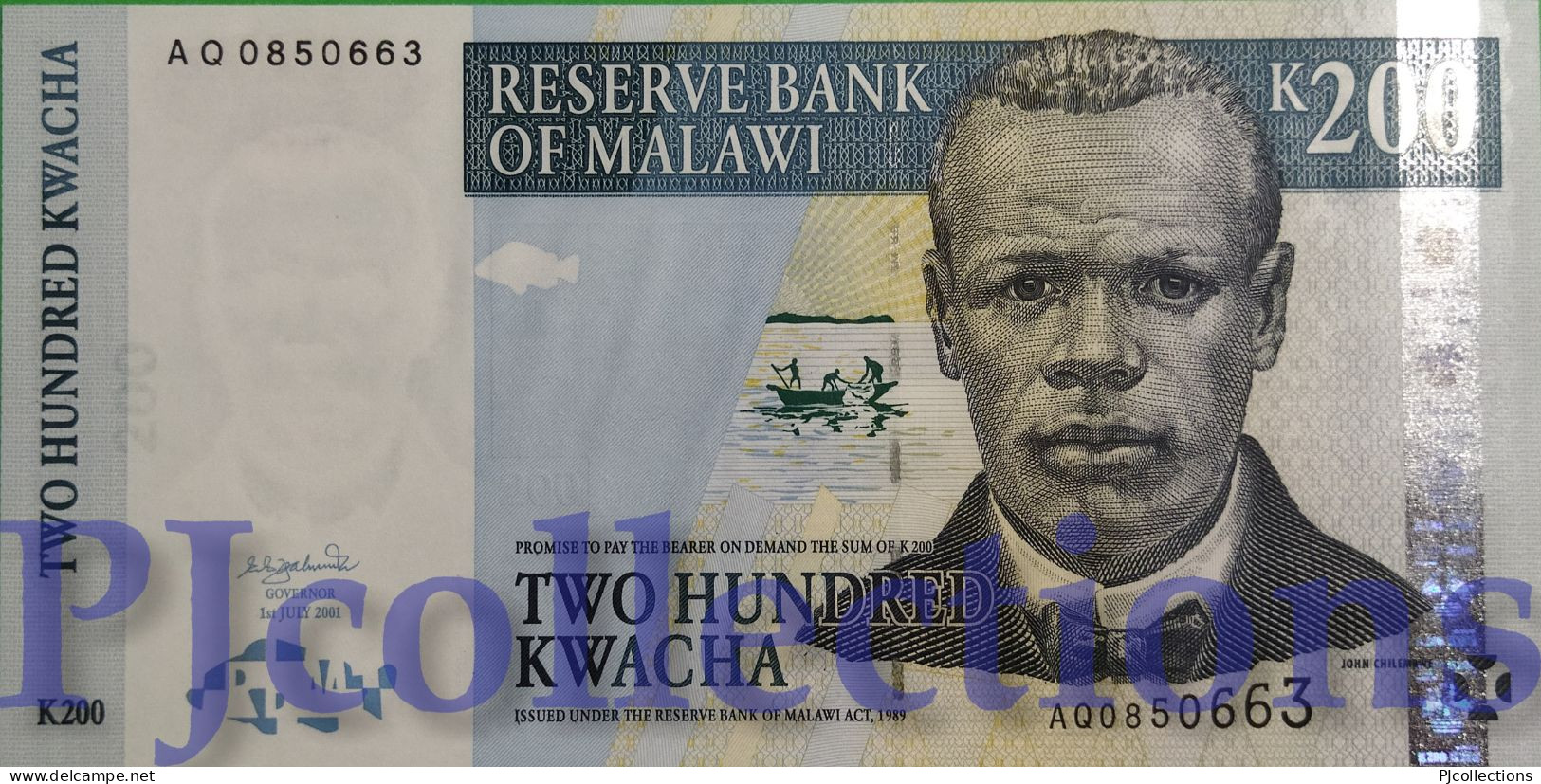 MALAWI 200 KWACHA 2001 PICK 47a UNC - Malawi