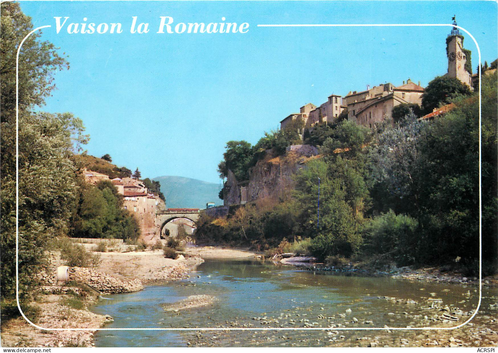 VAISON La Romaine Le Pont Romain Sur L Ouveze Au Fond Le Mont Ventoux 27(scan Recto-verso) ME2623 - Vaison La Romaine