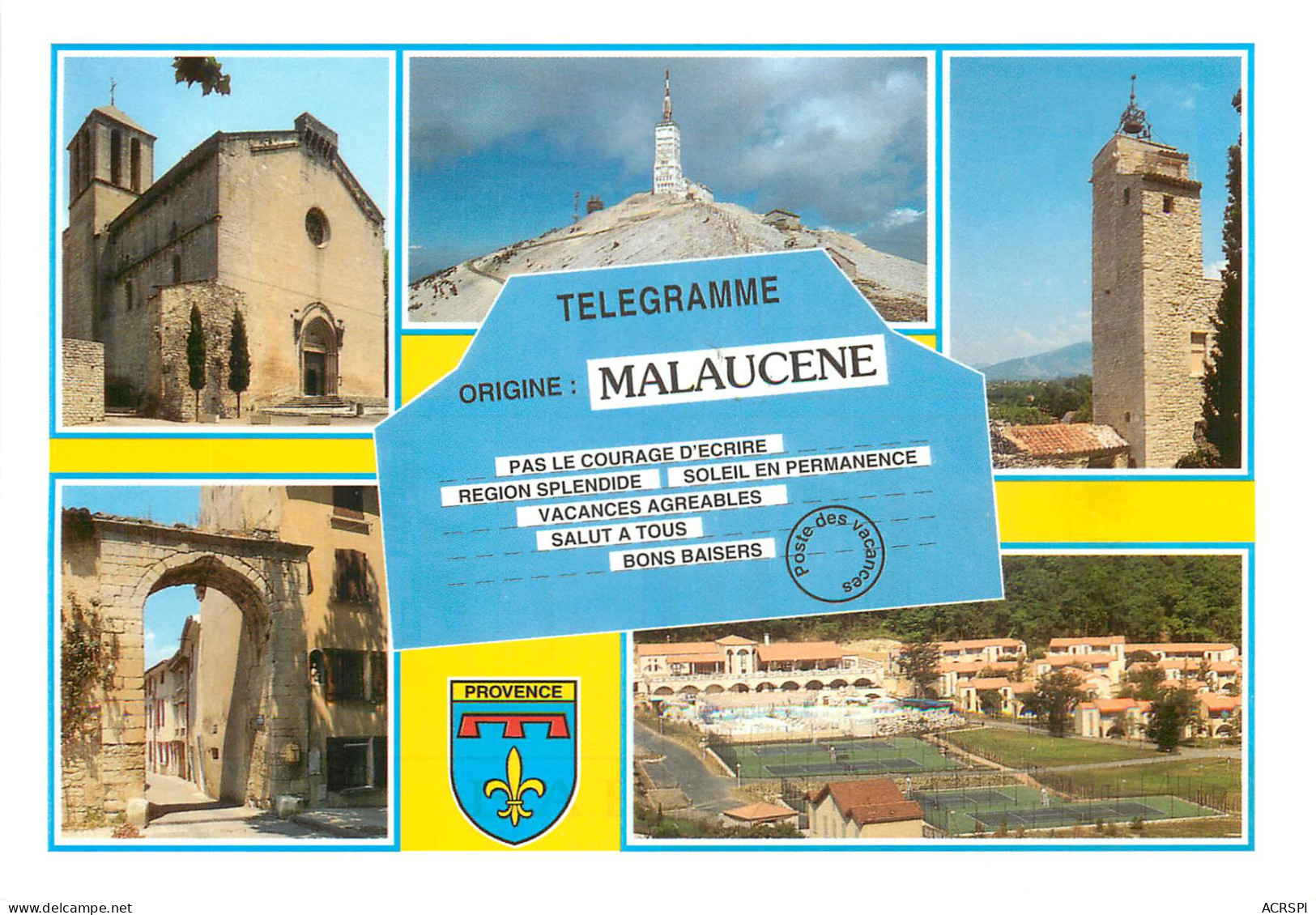 MALAUCENE Au Pied Du Mont Ventoux L Eglise Le Sommet Du Ventoux 22(scan Recto-verso) ME2625 - Malaucene