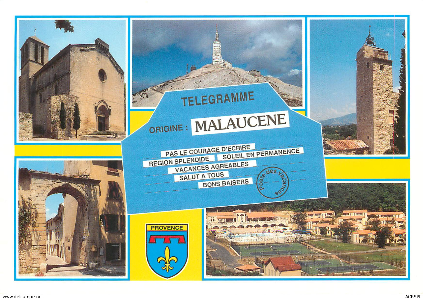 MALAUCENE Au Pied Du Mont Ventoux L Eglise Le Sommet Du Ventoux 23(scan Recto-verso) ME2625 - Malaucene