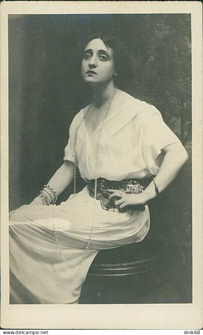 LYDA BORELLI ( LA SPEZIA 1887) ITALIAN ACTRESS - RPPC POSTCARD - 1910s (TEM509) - Entertainers