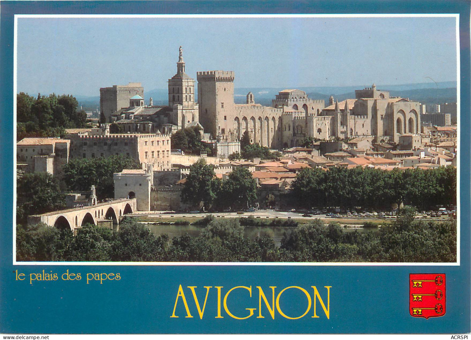 AVIGNON Le Palais Des Papes Derriere Les Remparts 17(scan Recto-verso) ME26626 - Avignon