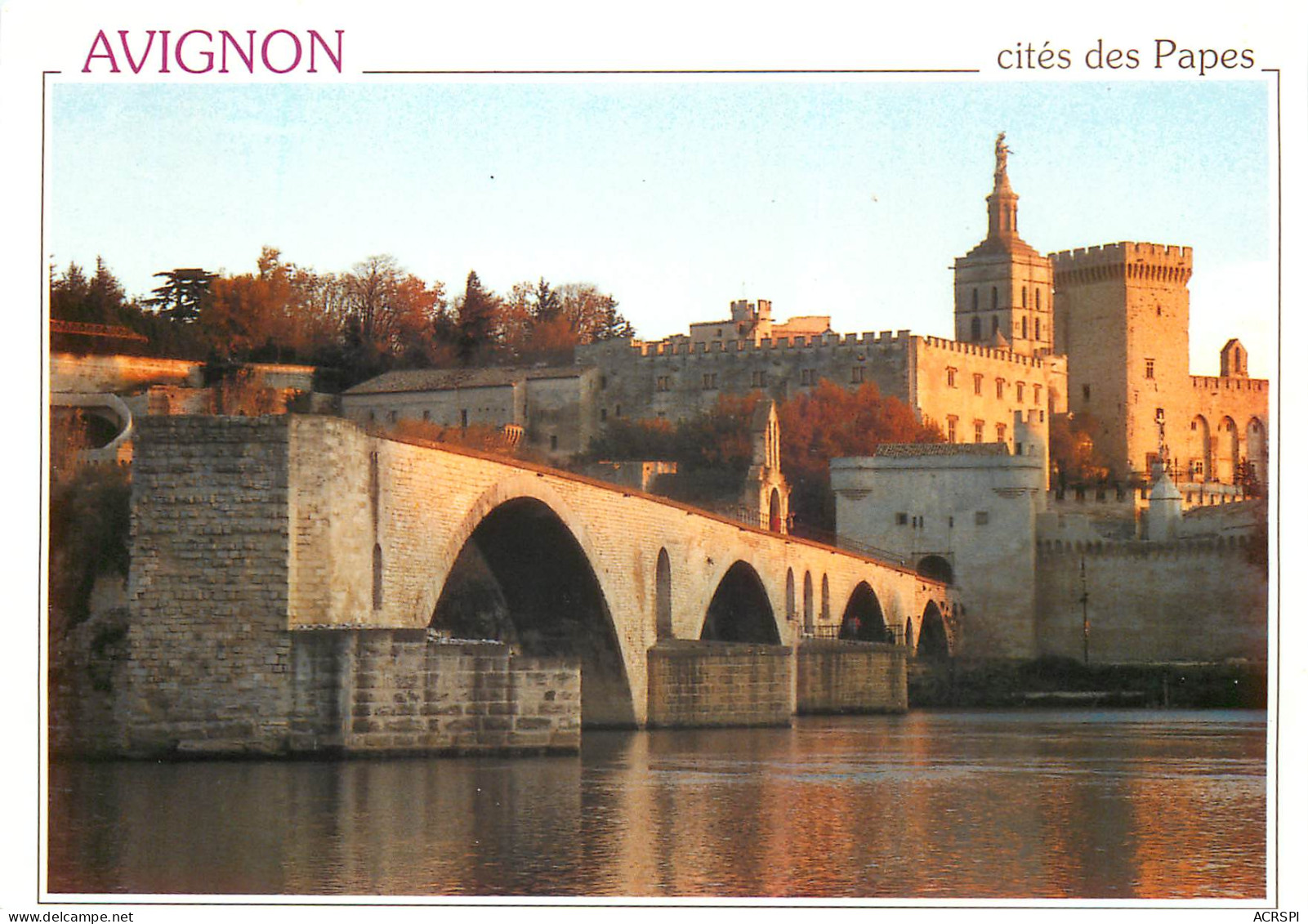 AVIGNON Le Pont Saint Benezet Et Le Palais Des Papes 16(scan Recto-verso) ME26626 - Avignon