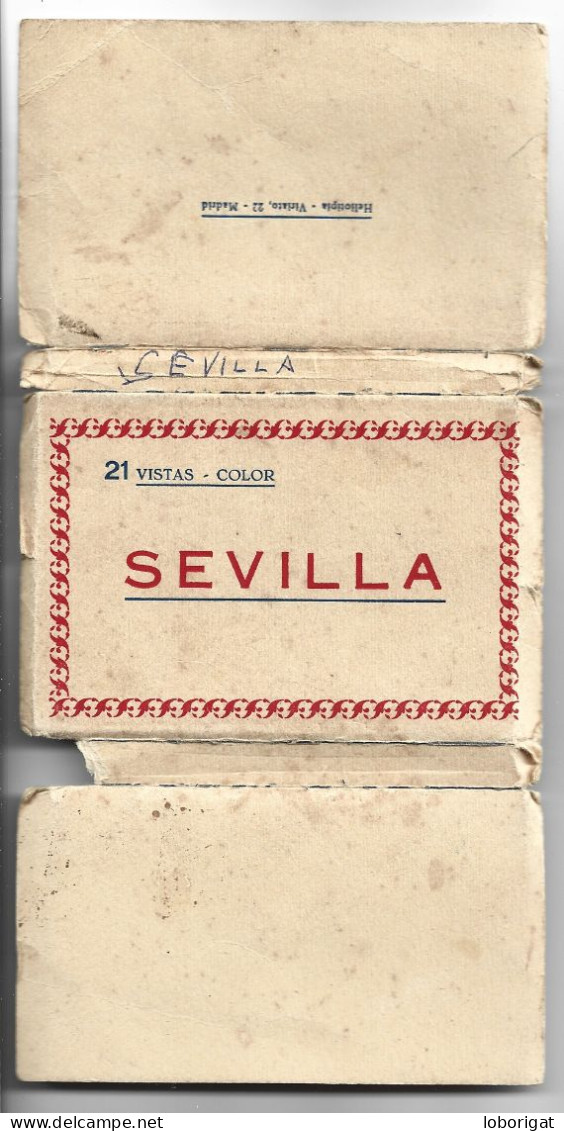 LIBRITO FLEXO MINI DE POSTALES CON 20 VISTAS DE SEVILLA  / ANDALUCIA.- ( ESPAÑA ) - Sevilla