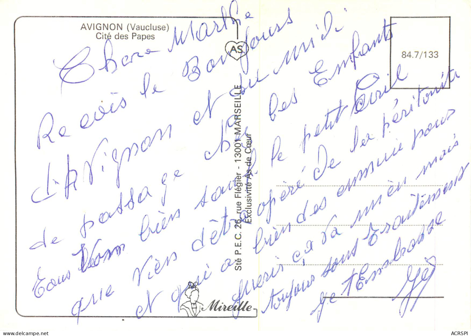 AVIGNON Cite Des Papes 9(scan Recto-verso) ME2627 - Avignon