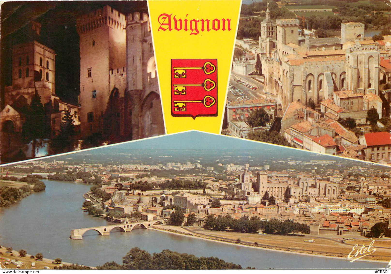 AVIGNON Notre Dame Des Doms Illuminee Le Palkais Des Papes Vue Generale 16(scan Recto-verso) ME2627 - Avignon