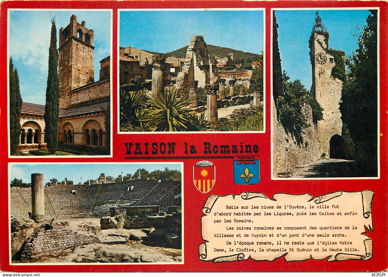 VAISON LA ROMAINE Le Cloitre Le Quartier De La Villasse Le Beffroi 13(scan Recto-verso) ME2628 - Vaison La Romaine