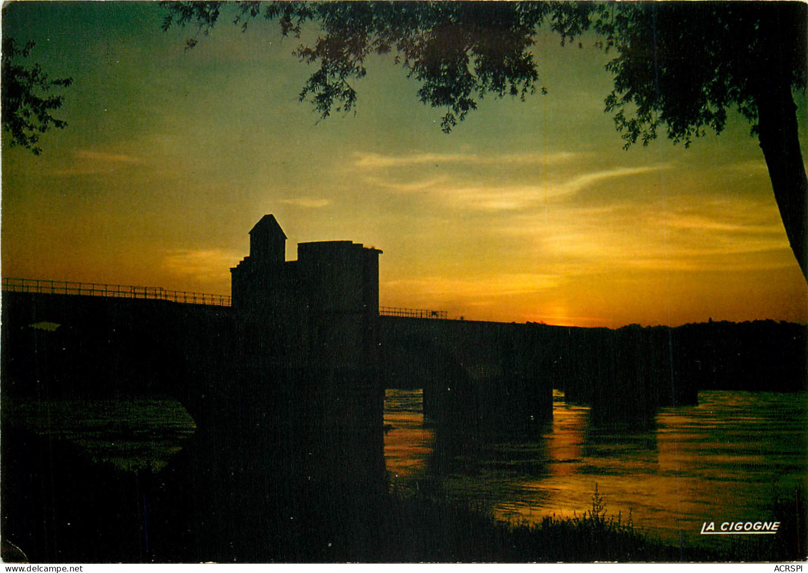 AVIGNON Au Crepuscule Le Pont Saint Benezet 8(scan Recto-verso) ME2629 - Avignon