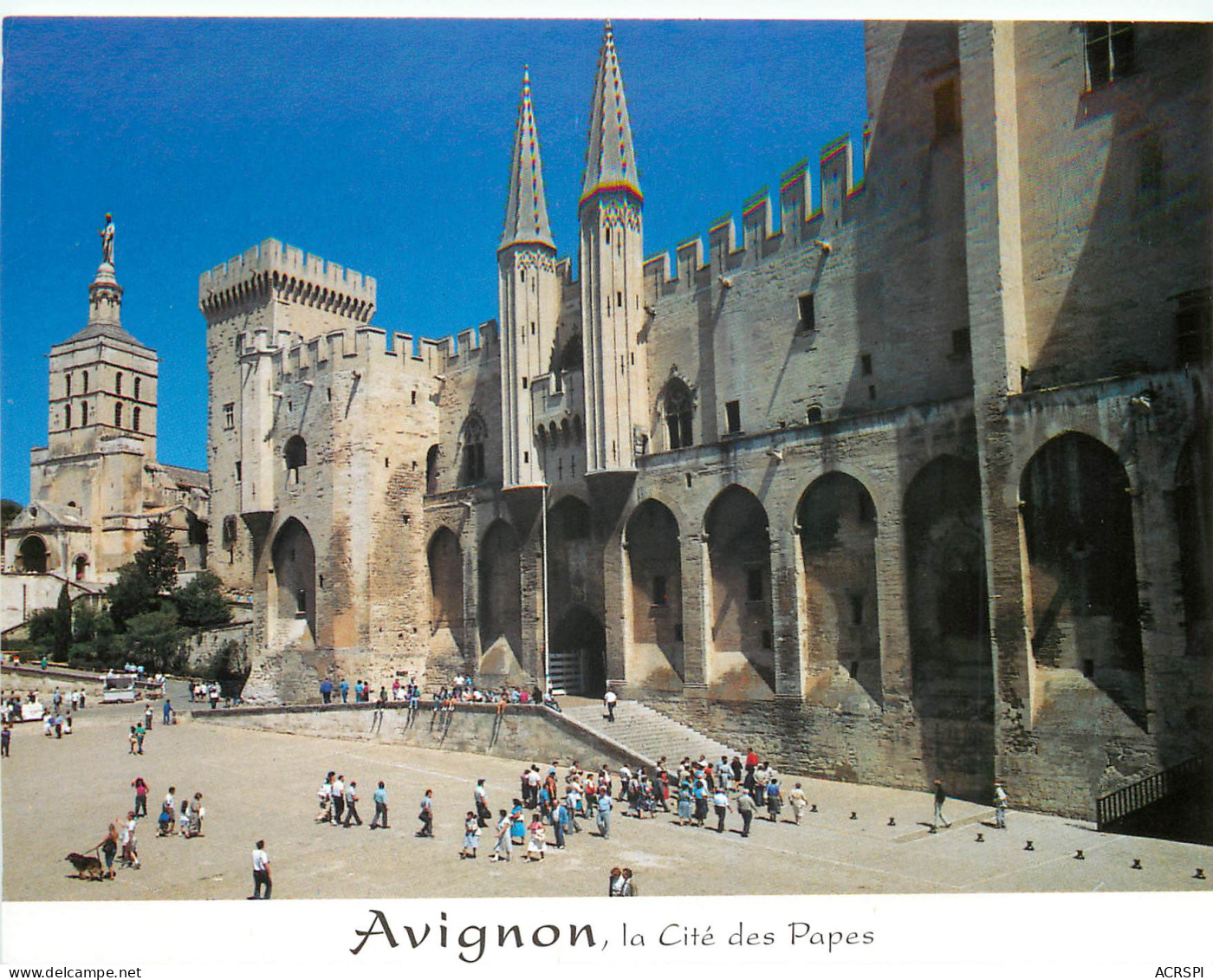 AVIGNON La Place Du Palais Des Papes 1(scan Recto-verso) ME2630 - Avignon