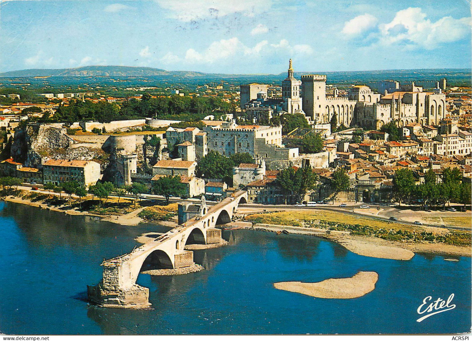 AVIGNON Le Rhone Et Les Ruines Du Pont Saint Benezet Construit Au XIIe Siecle 2(scan Recto-verso) ME2630 - Avignon